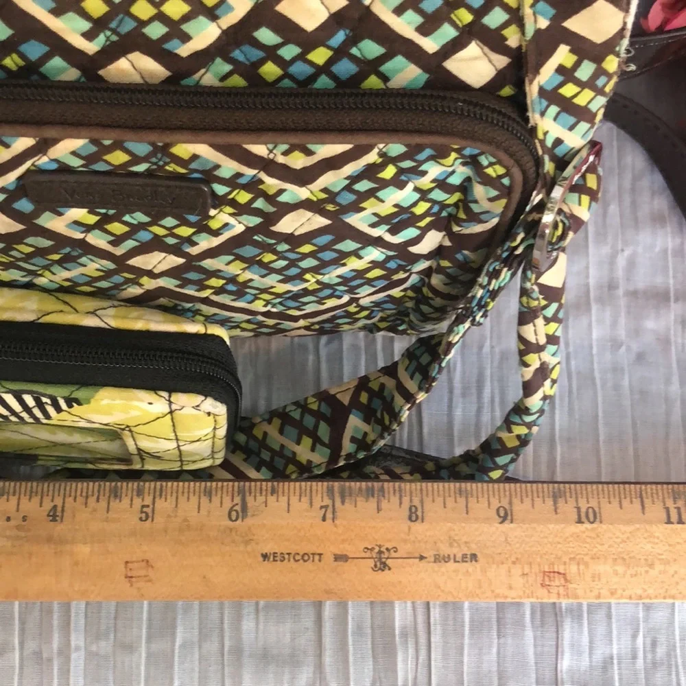 VERA BRADLEY Expresso shoulder bag La Neon Rose wristlet Rain Forest crossbody